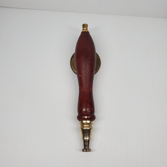 Wood Alligator Ale Beer Tab Pull 12.5" Tall with Medal Tip, Base, Logo Plate - Picture 3 of 12